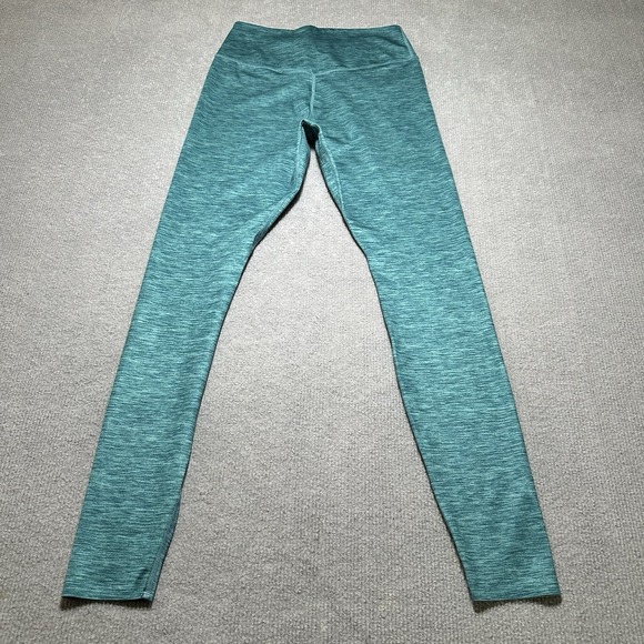 Nike Legging‎ Pants Women Medium Dri Fit Teal Solid Athletic Ankle Pull On - Picture 6 of 8
